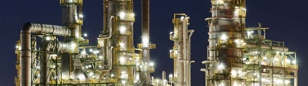 Indústria Química Estrutura completa para execução de obras externas de grande porte.